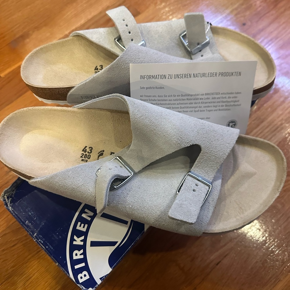 BIRKENSTOCK ZURICH BS SANDALS SIZE MEN’s 10 Women’s 12 , BRAND NEW